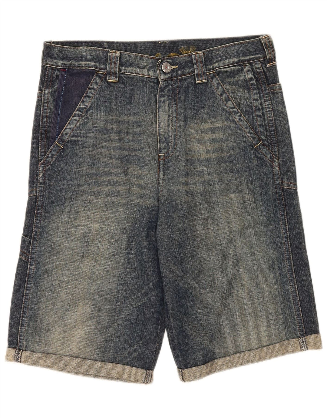 REPLAY Short en Jean Garçon 11-12 ans W29 Bleu Marine Coton