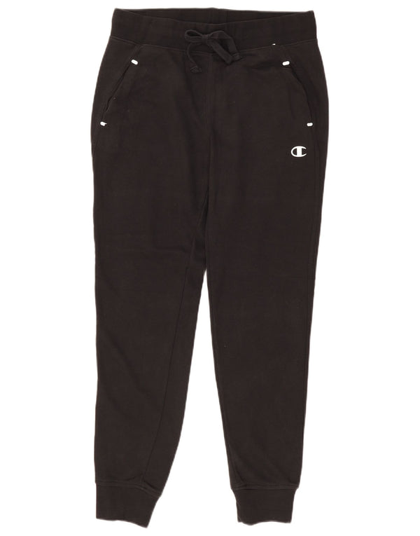 Champion Pantalon de survêtement pour femme Joggers UK 14 Medium Noir Coton