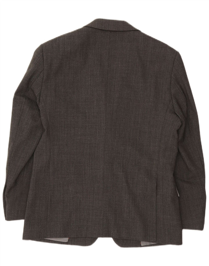 Jeff Banks Veste Blazer 2 Boutons Homme EU 50 Grand Gris Polyester