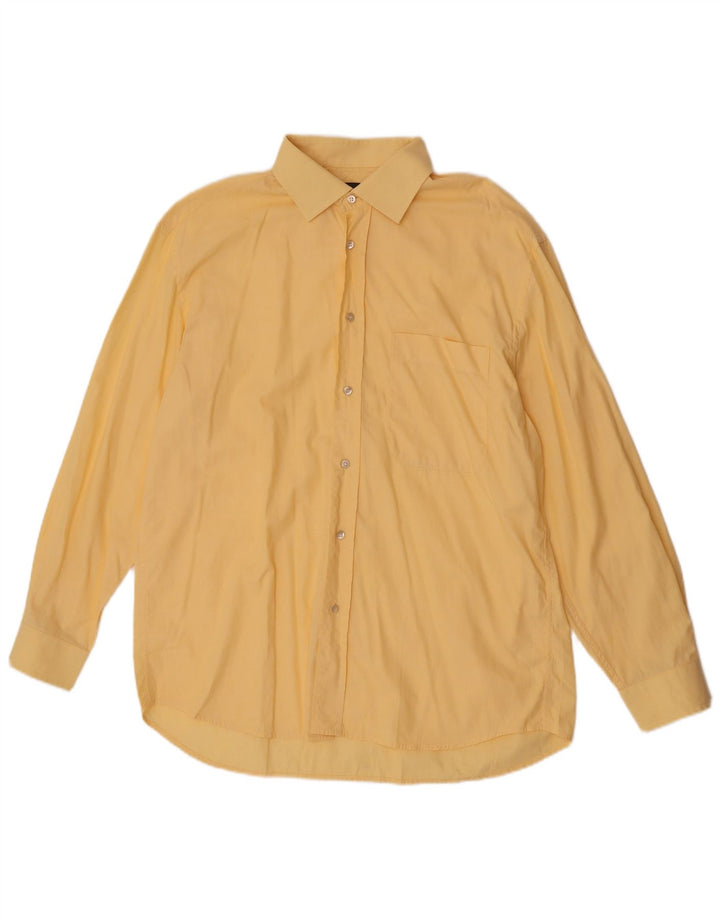 Cacharel Chemise Homme Taille 42 16 1/2 Grand Coton Jaune