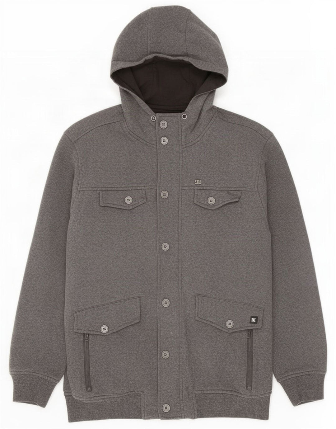 DC Veste utilitaire à capuche pour homme UK 40 Large Gris