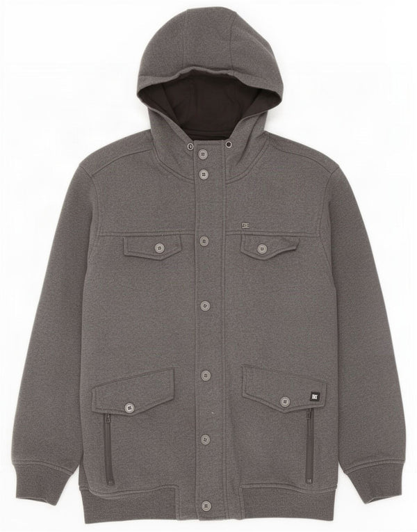 DC Veste utilitaire à capuche pour homme UK 40 Large Gris