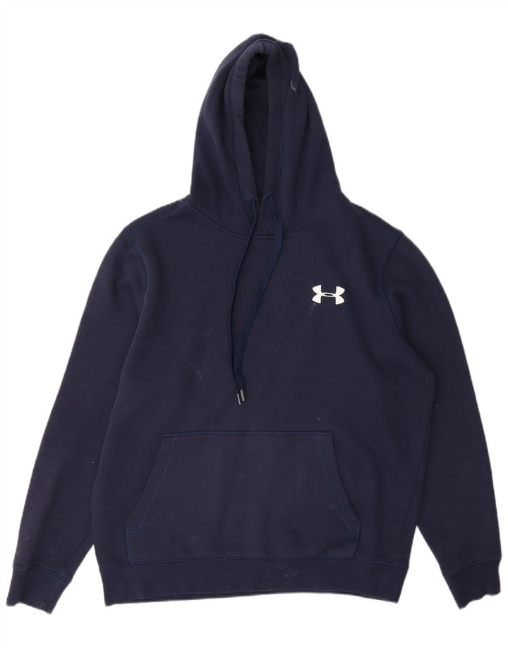 Under Armour Pull à Capuche Cold Gear Homme Bleu Marine Moyen Coton
