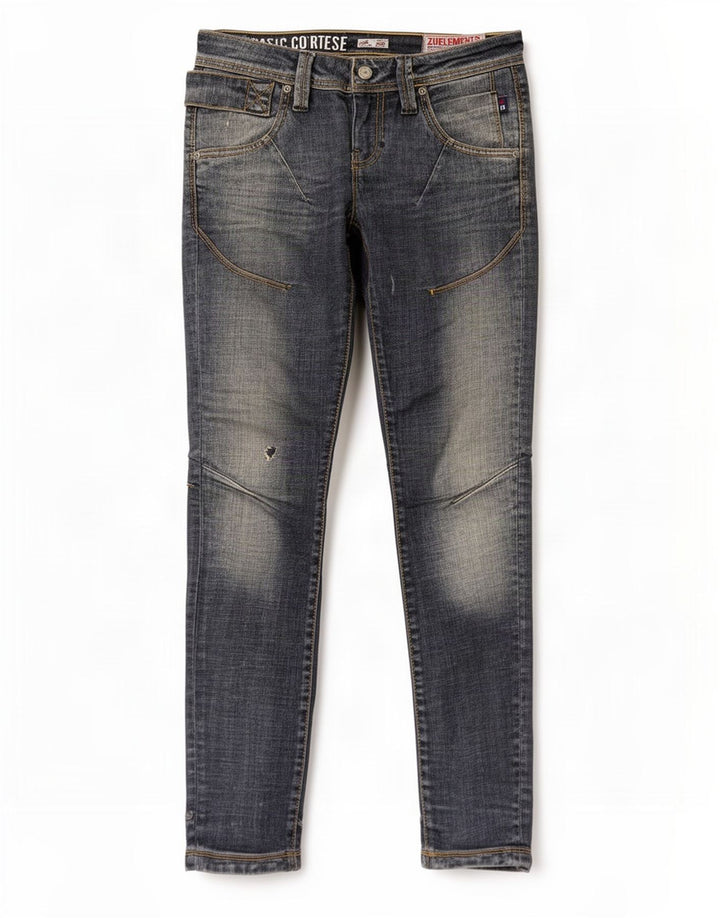 Zu Elements Jean skinny effet vieilli W26 L31 en coton bleu pour femme