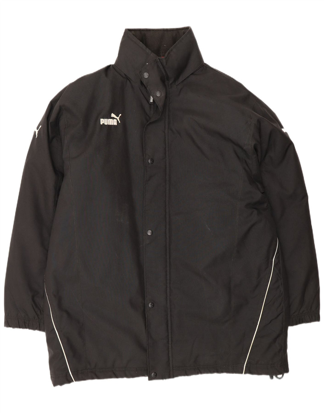 Puma Manteau rembourré pour homme UK 40 Large Noir Polyester