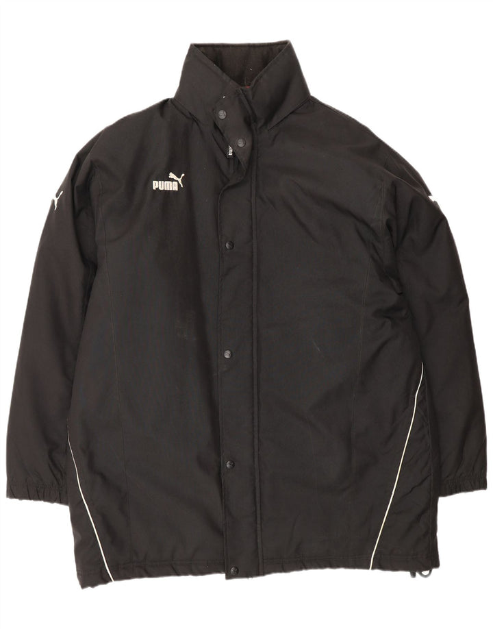 Puma Manteau rembourré pour homme UK 40 Large Noir Polyester