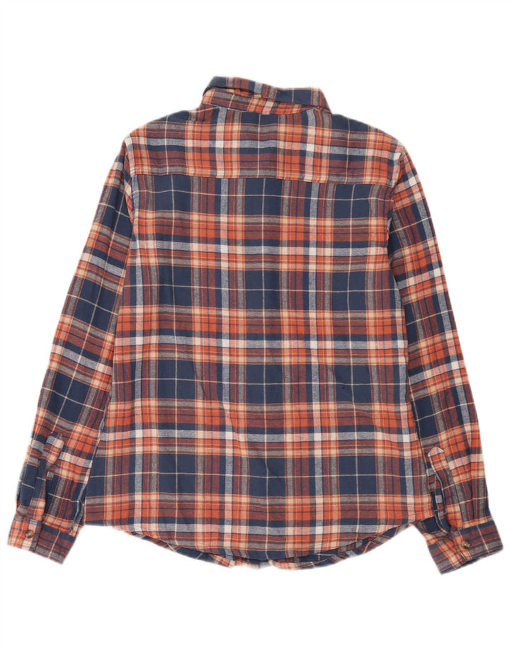 Mountain Warehouse Chemise en flanelle pour femme UK 12 Bleu marine moyen à carreaux en coton