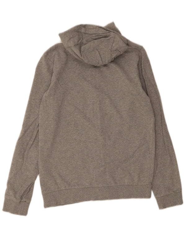 Napapijri Pull à capuche zippé graphique garçon 15-16 ans Gris Coton