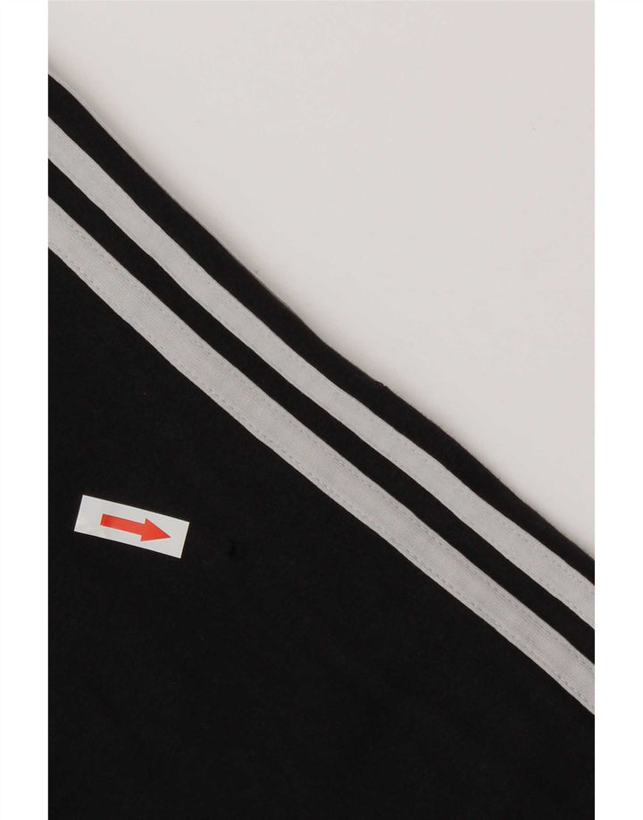 Adidas Haut à manches longues pour homme Petit coton noir