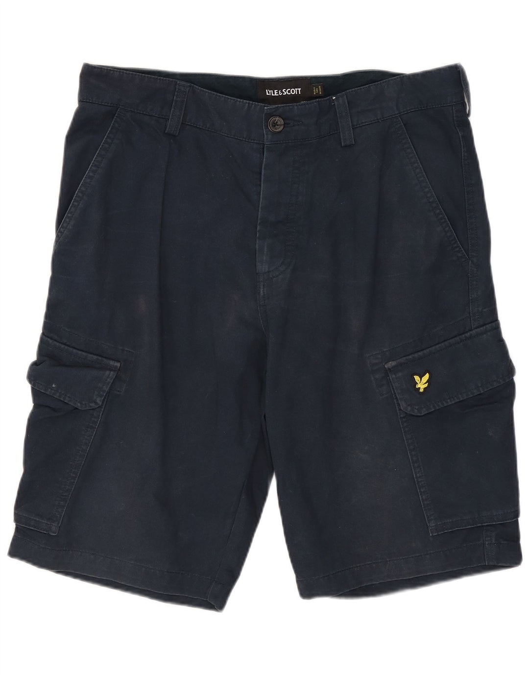 Lyle & Scott Short Cargo W30 Homme Bleu Marine Moyen Coton
