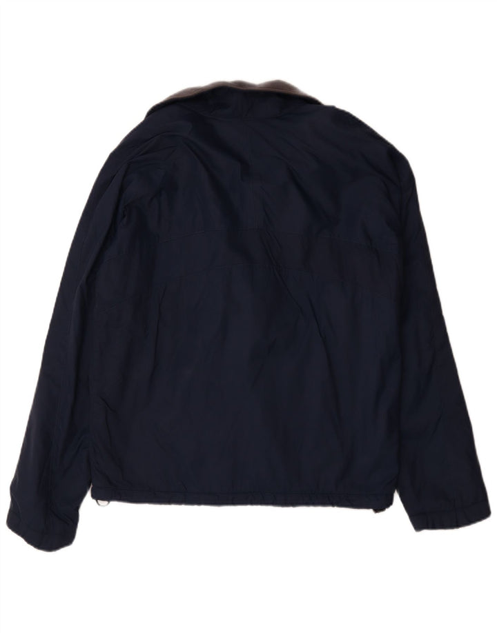 Reebok Veste coupe-vent pour hommes UK 36 Small Bleu marine Polyamide