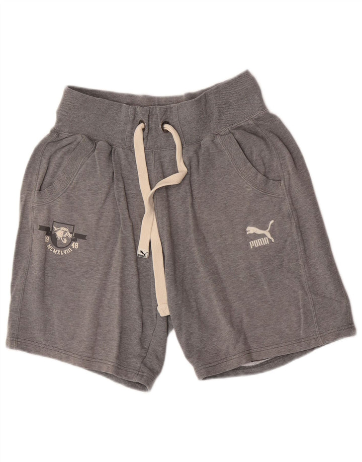 Puma Short Graphic Sport Homme Gris Large Coton
