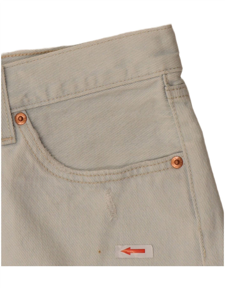 Levi's Short en Jean 501 Distressed Femme W26 Petit Bleu Coton