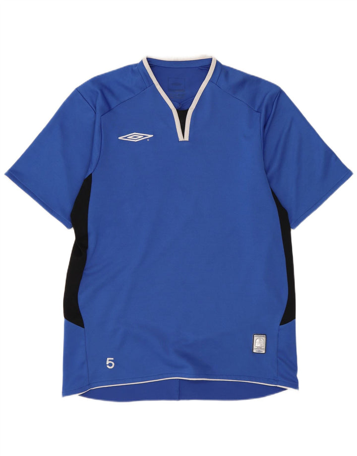Lotto T-Shirt Homme Bleu Moyen Colorblock Polyester