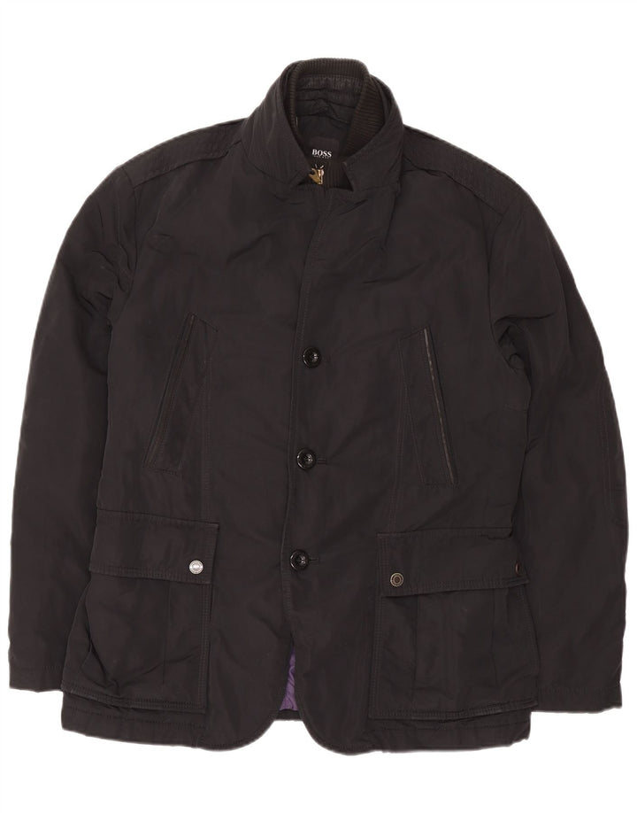 Hugo Boss Veste utilitaire pour homme EU 50 Large Noir Polyester