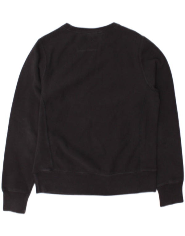 Champion Sweat-shirt surdimensionné graphique pour femme UK 10 Small Noir