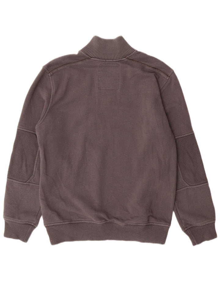 Champion Sweat-Shirt Col Zippé Homme Gris Moyen Coton