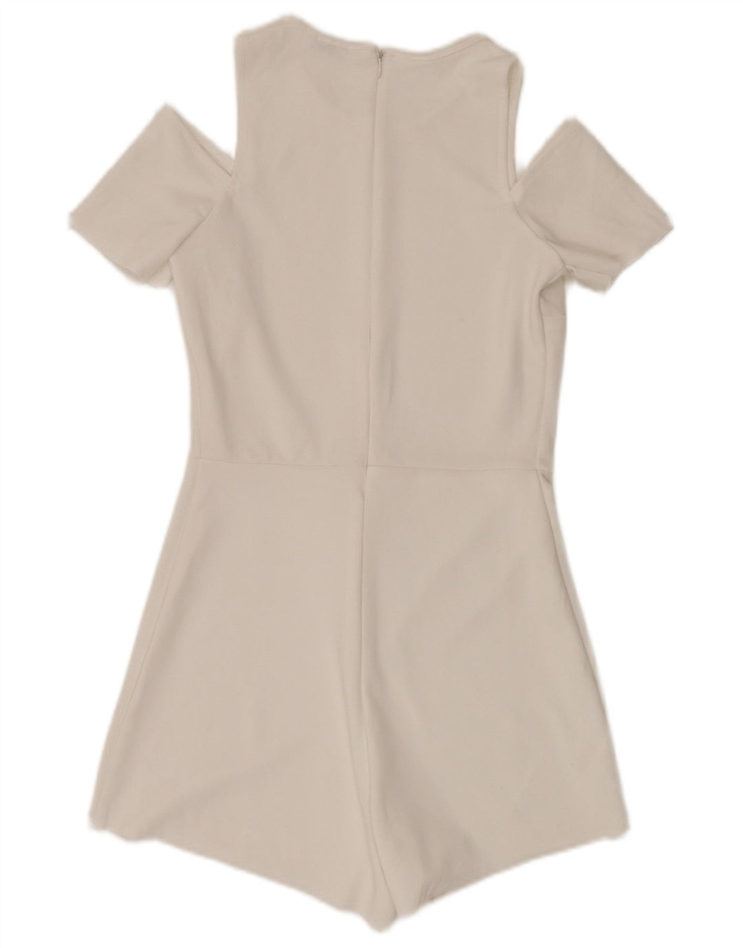 ZARA Combishort à manches courtes pour femme UK 8 Small W28 Blanc