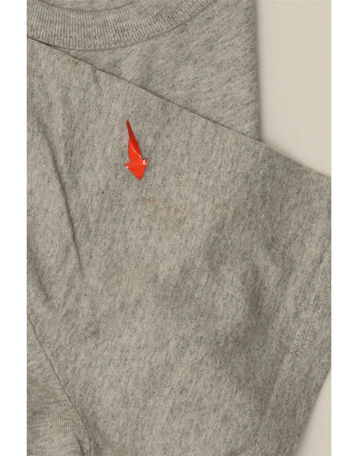 CHAMPION Homme Heritage T-Shirt Top Large Gris Moucheté Coton