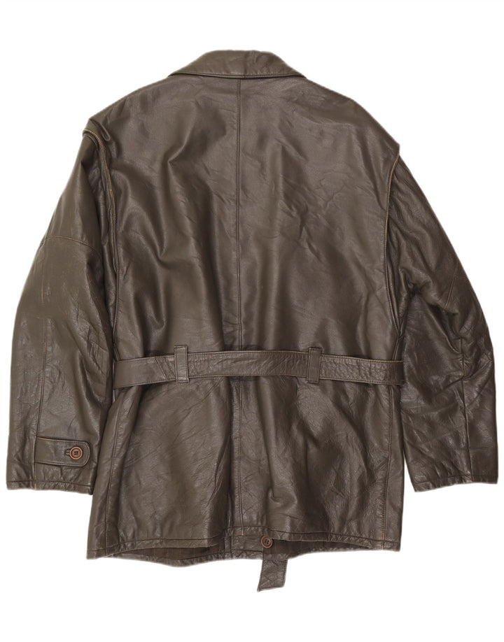 PICCINI Veste en Cuir Homme IT 54 2XL Cuir Marron