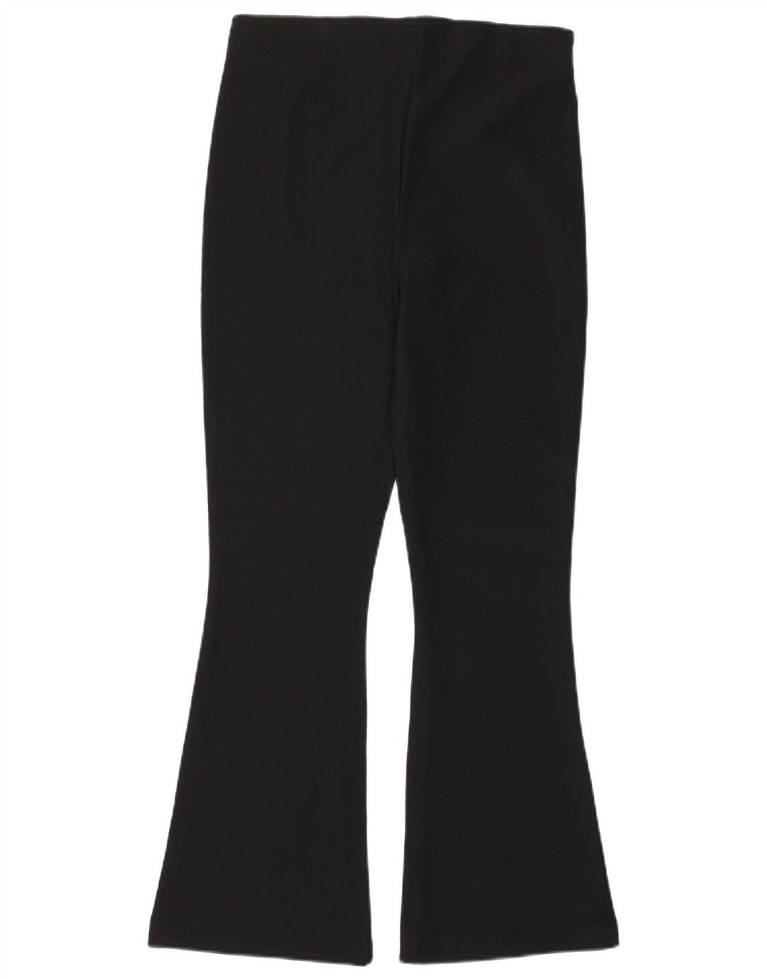 Zara Pantalon décontracté évasé pour femme Medium W28 L28 Noir Polyester