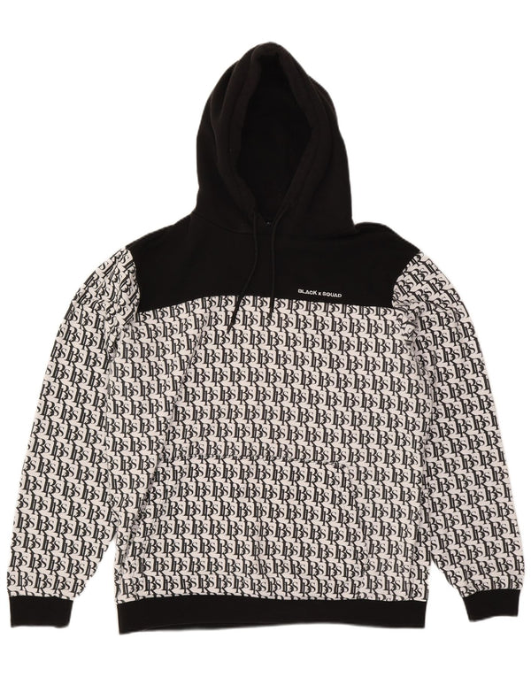 BLACK SQUAD Survêtement complet graphique coupe régulière pour hommes XL blanc colour block