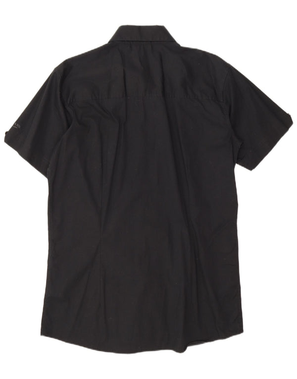 Lee Chemise à manches courtes pour homme 2XL en coton noir