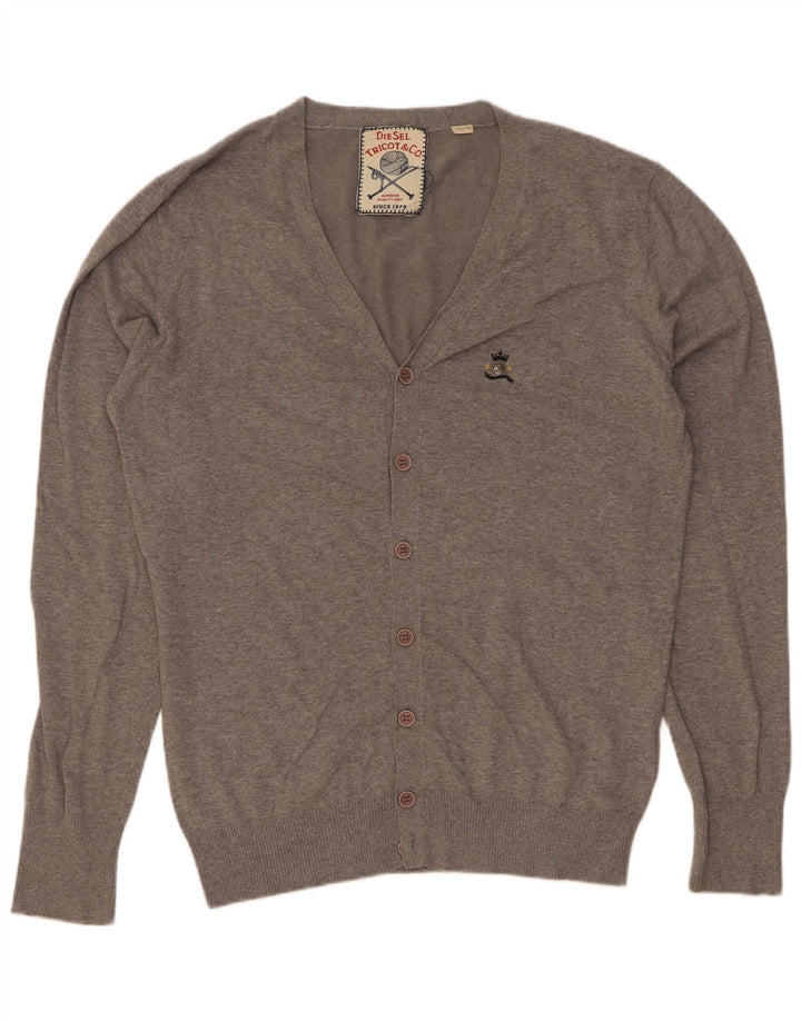 Diesel Pull Cardigan Homme XL Gris Coton