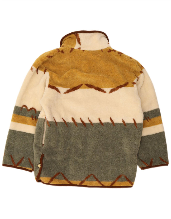 vintage Womens Loose Fit Coupe-vent Veste UK 10 Petit Multicolore