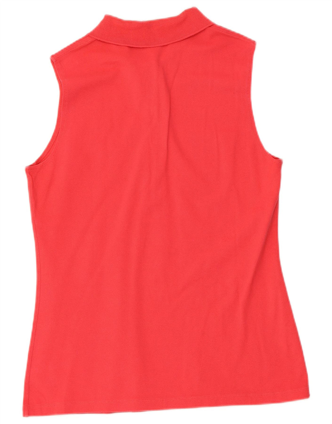 LACOSTE Polo sans manches femme taille 42 grand coton rouge