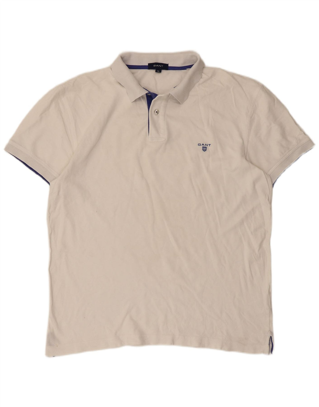 Gant Polo Homme 2XL Blanc Coton Classique