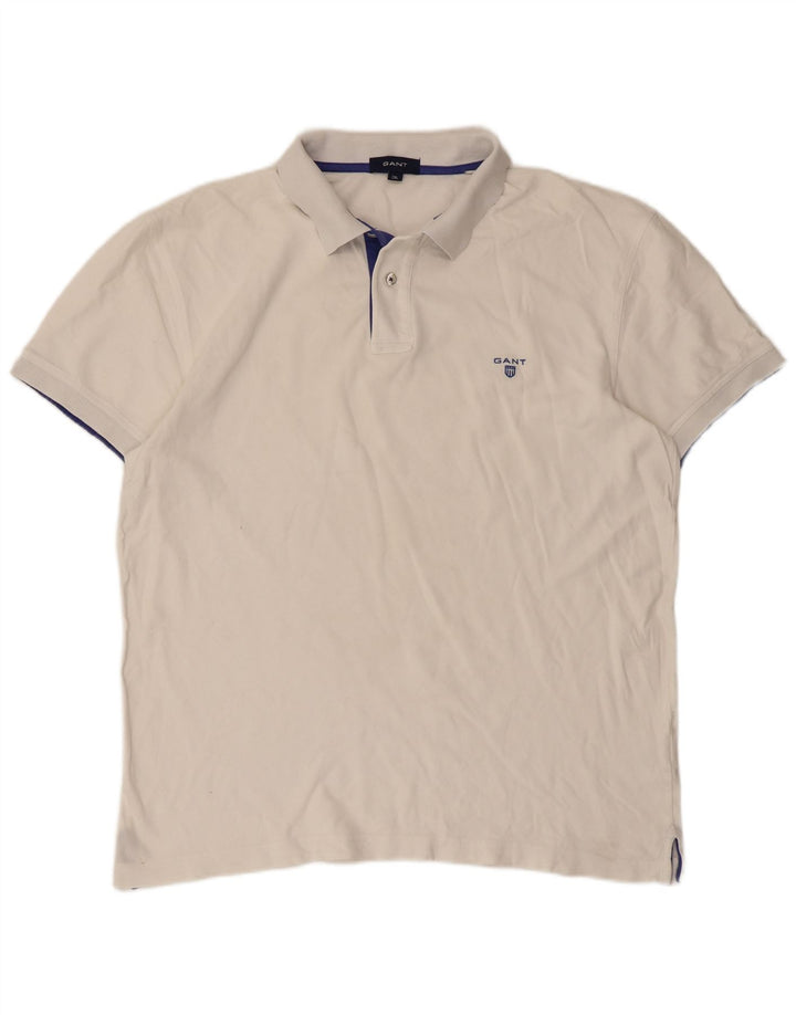 Gant Polo Homme 2XL Blanc Coton Classique