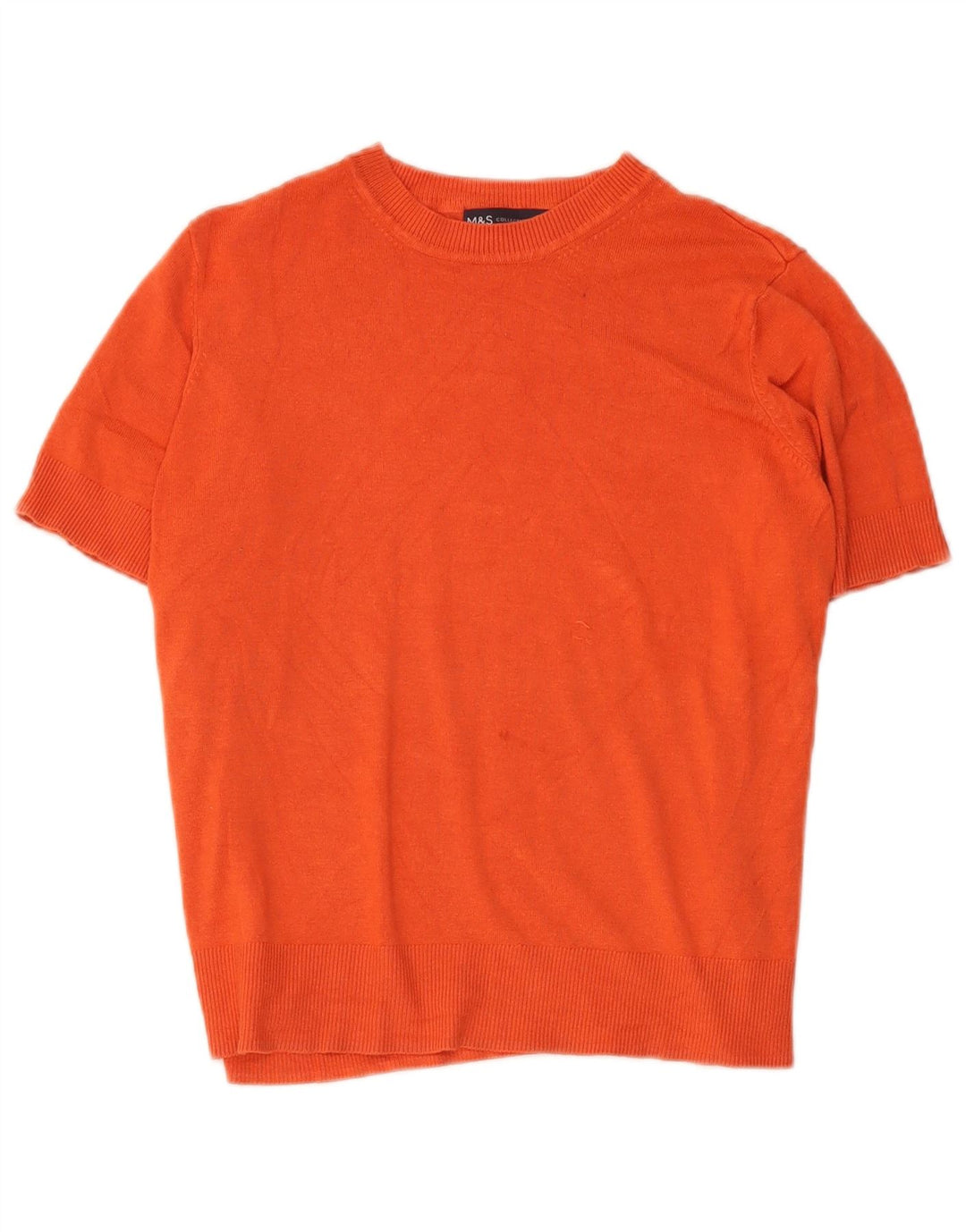 Marks & Spencer T-shirt court pour femme UK 14 Viscose rouge moyen