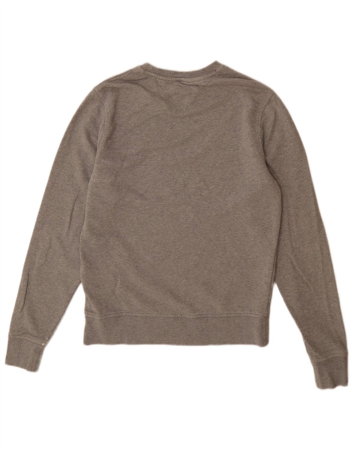 Tommy Hilfiger Sweat-shirt pour homme en coton moucheté petit gris