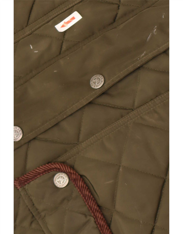 Crew Clothing Veste matelassée pour homme UK 38 Vert moyen Polyester
