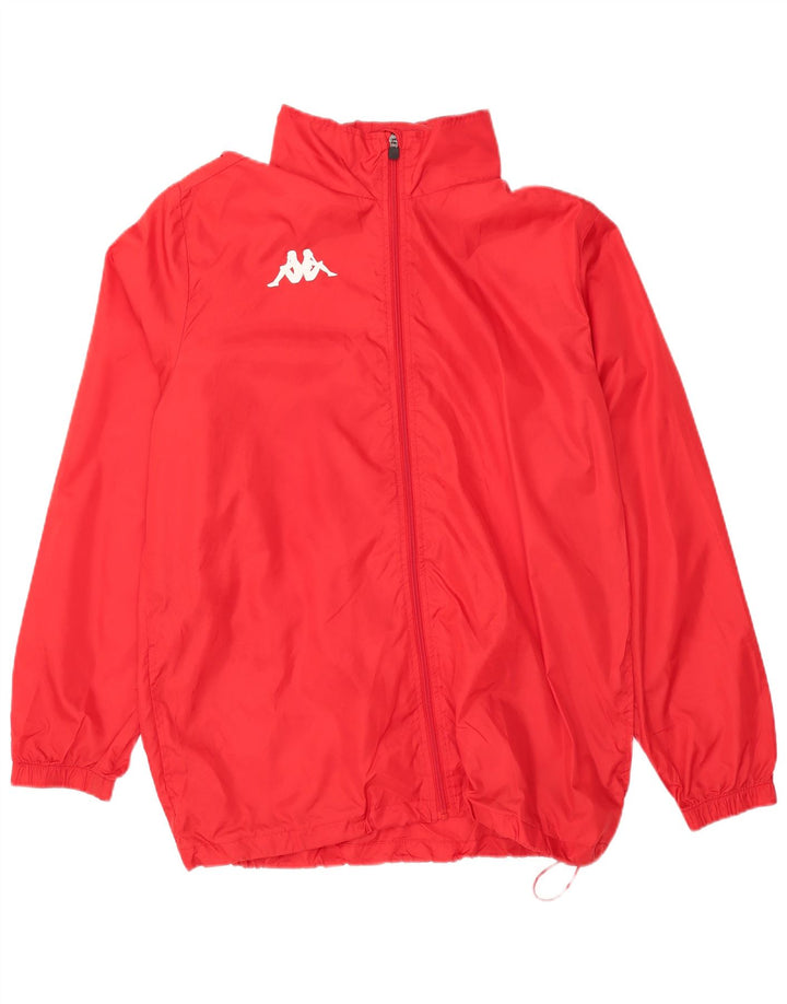 KAPPA Veste de pluie à capuche pour homme UK 42 XL Rouge Polyester