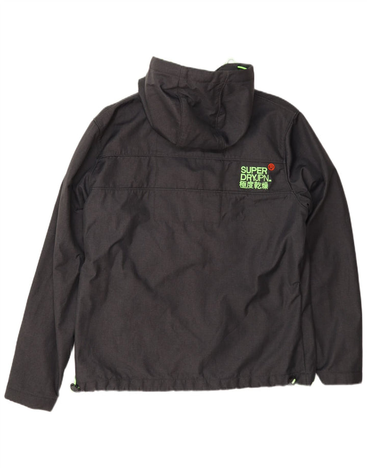 Superdry Veste de Pluie à Capuche Windtrekker Homme UK 44 2XL Gris Polyester