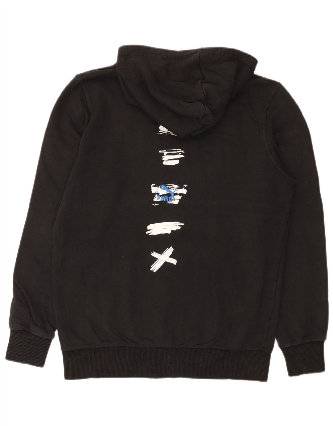 Puma Pull à Capuche Graphique Homme Noir Moyen Coton