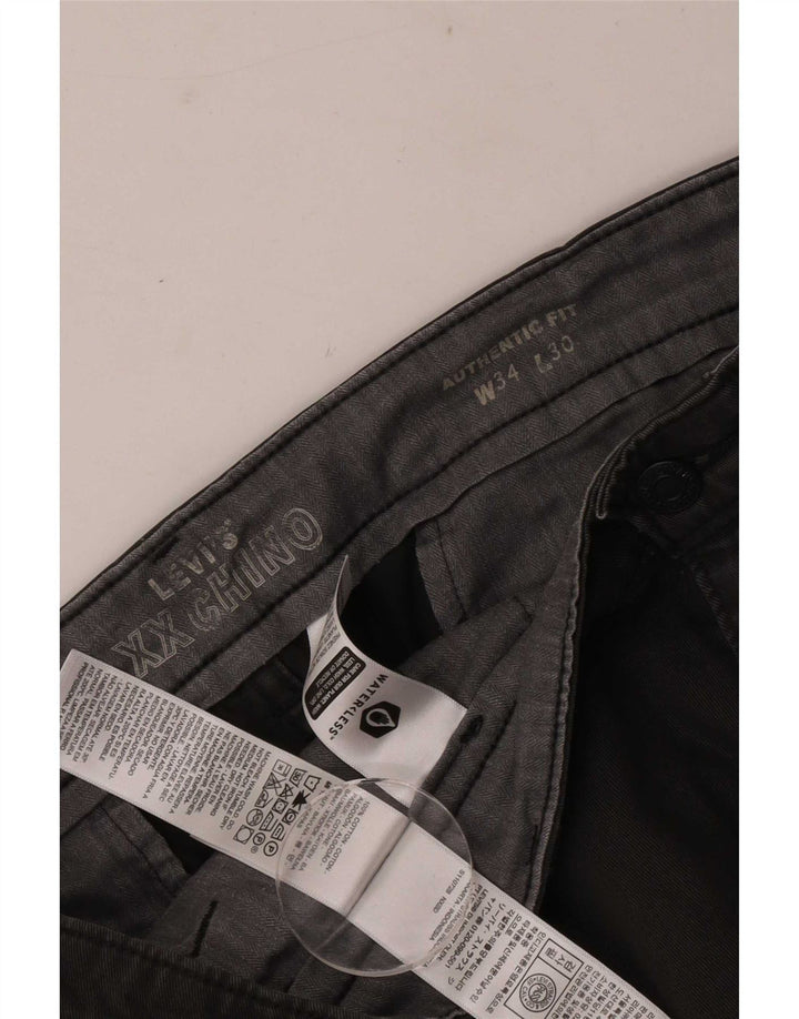 Levi's Pantalon Chino Authentic Homme W34 L30 Gris Coton