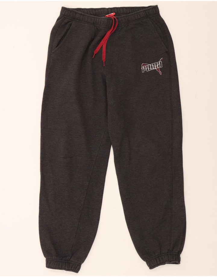 PUMA Mens Graphic Tracksuit Trousers Joggers Large  Grey Vintage Puma and Second-Hand Puma from Messina Hembry 