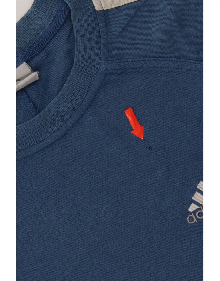 Adidas T-Shirt Homme Haut Petit Bleu Coton
