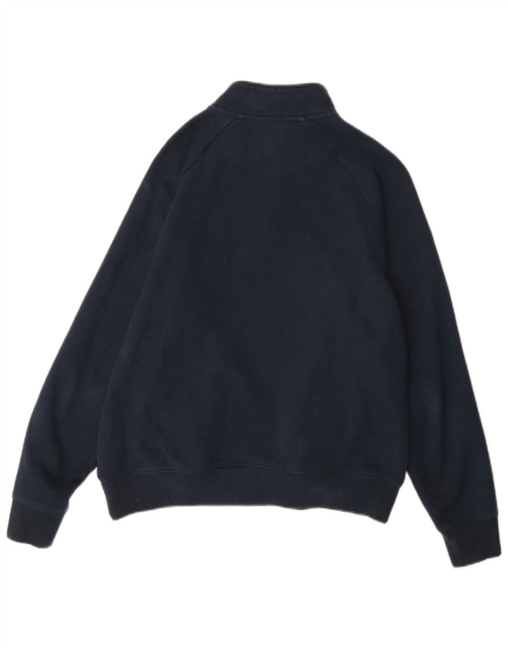 Marks & Spencer Sweat-shirt 1/4 zippé coupe classique pour homme Bleu marine moyen