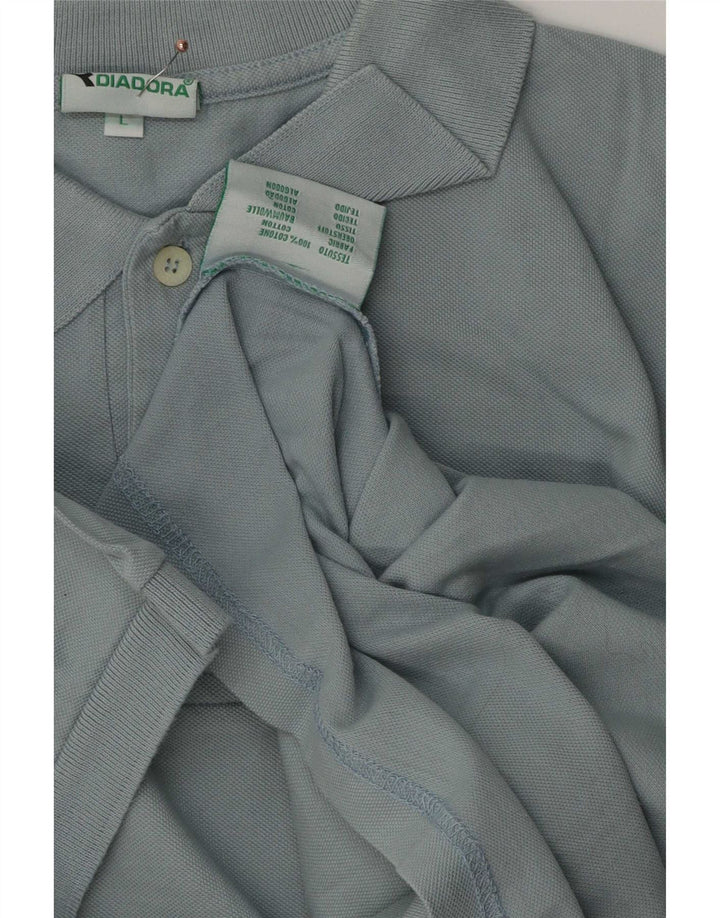 Diadora Polo Homme Grand Bleu Coton