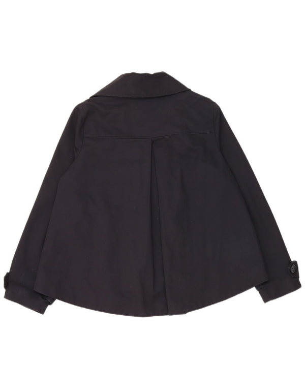 Les Copains Caban surdimensionné pour femme UK 10 Petit coton bleu marine