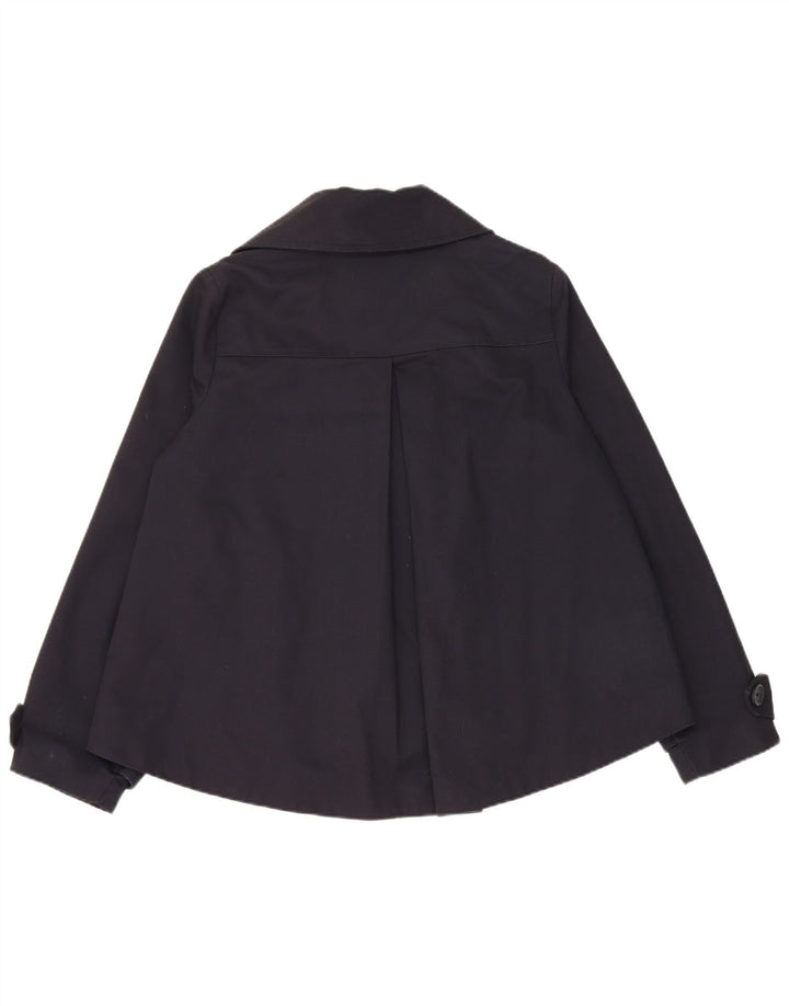 Les Copains Caban surdimensionné pour femme UK 10 Petit coton bleu marine
