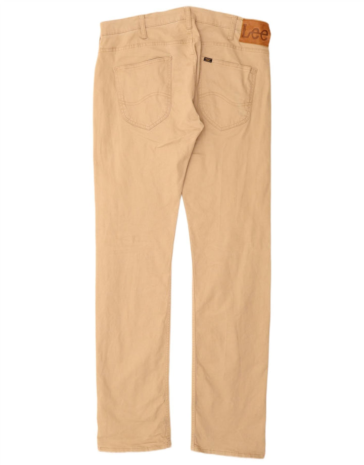 LEE Pantalon décontracté droit Powell pour homme W34 L36 Coton beige
