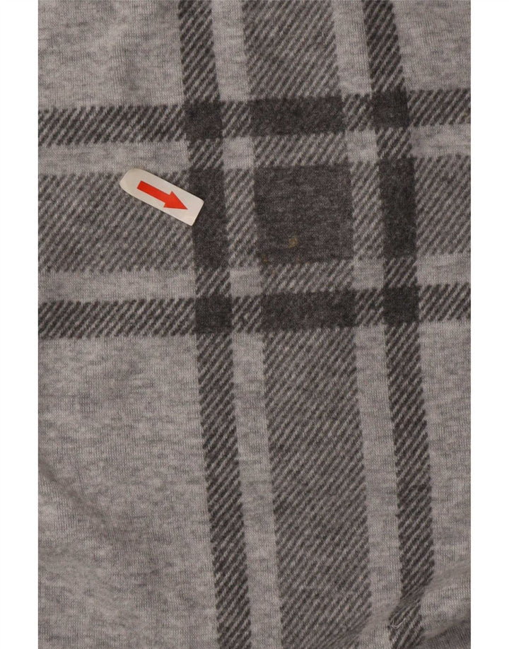 Marks & Spencer Haut surdimensionné à manches longues pour femme UK 10 Petit carreaux gris