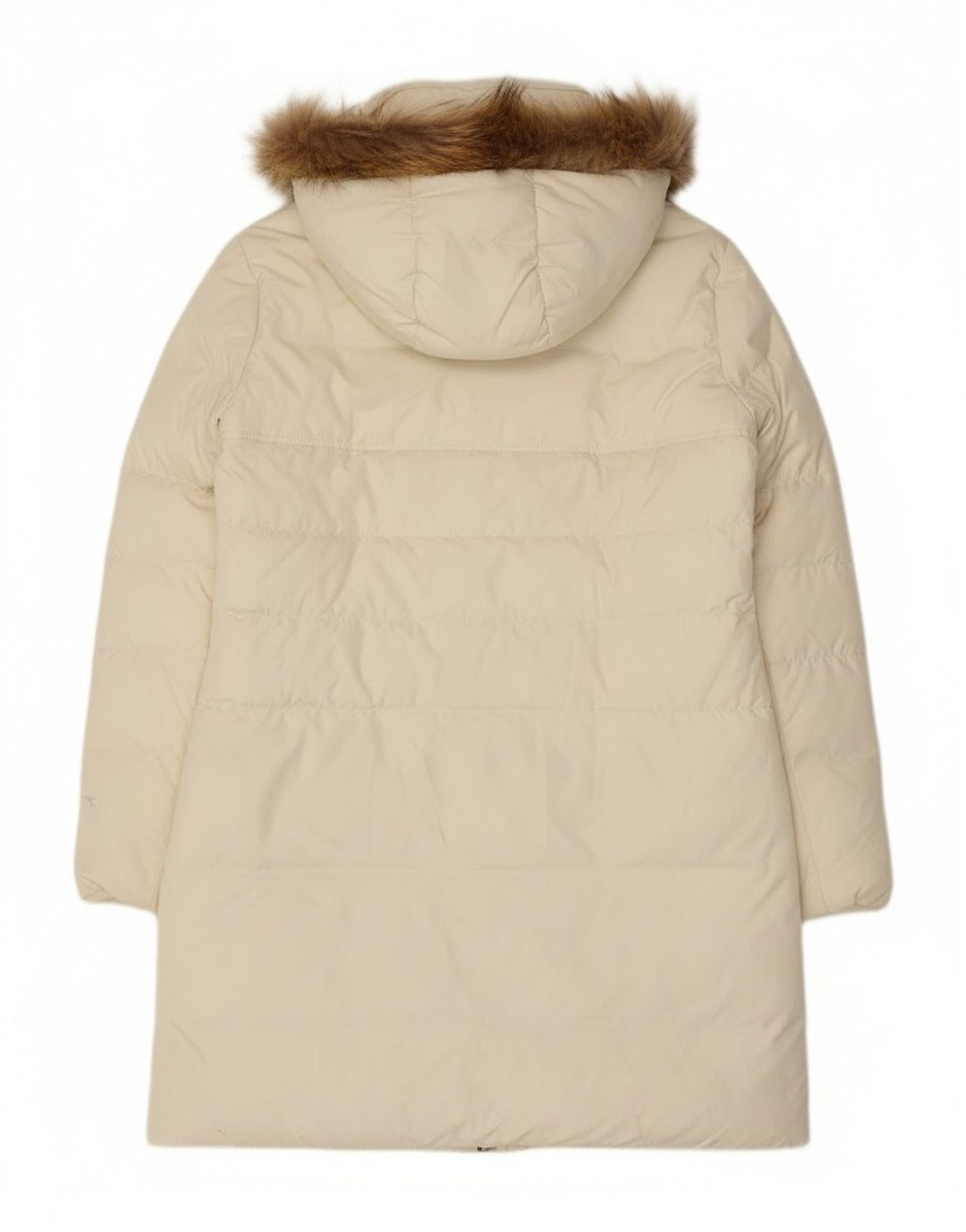 Diadora Manteau rembourré à capuche pour femme UK 14 Medium Off White Polyester