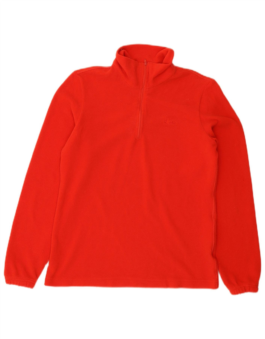 Lotto Pull polaire à col zippé pour femme UK 12 Rouge moyen Polyester