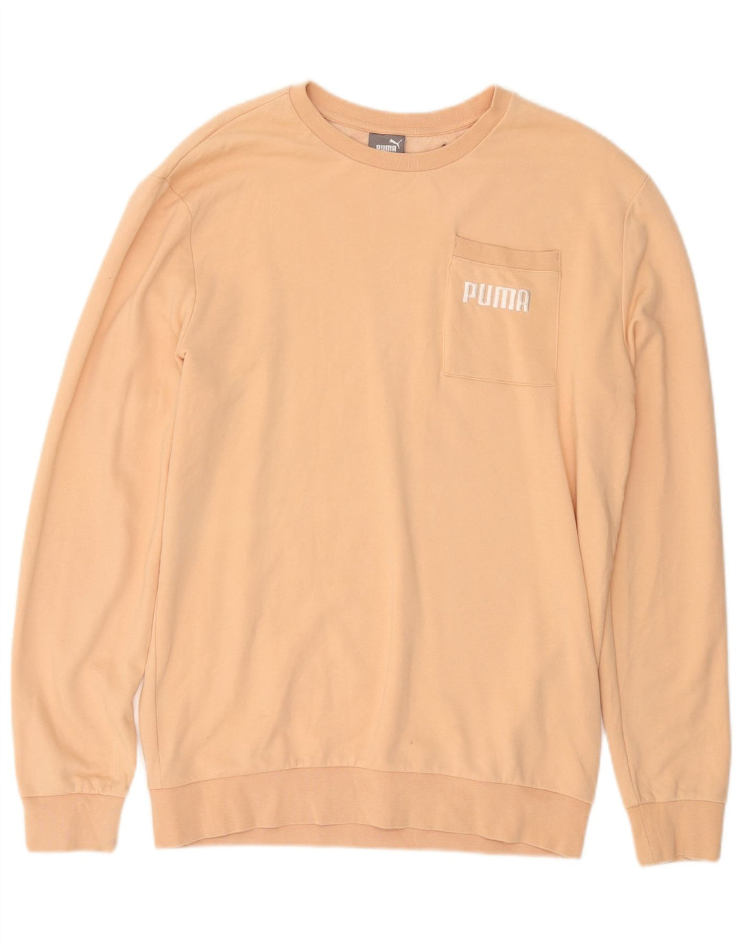 PUMA Sweat-shirt surdimensionné pour femme UK 44, coton jaune moyen